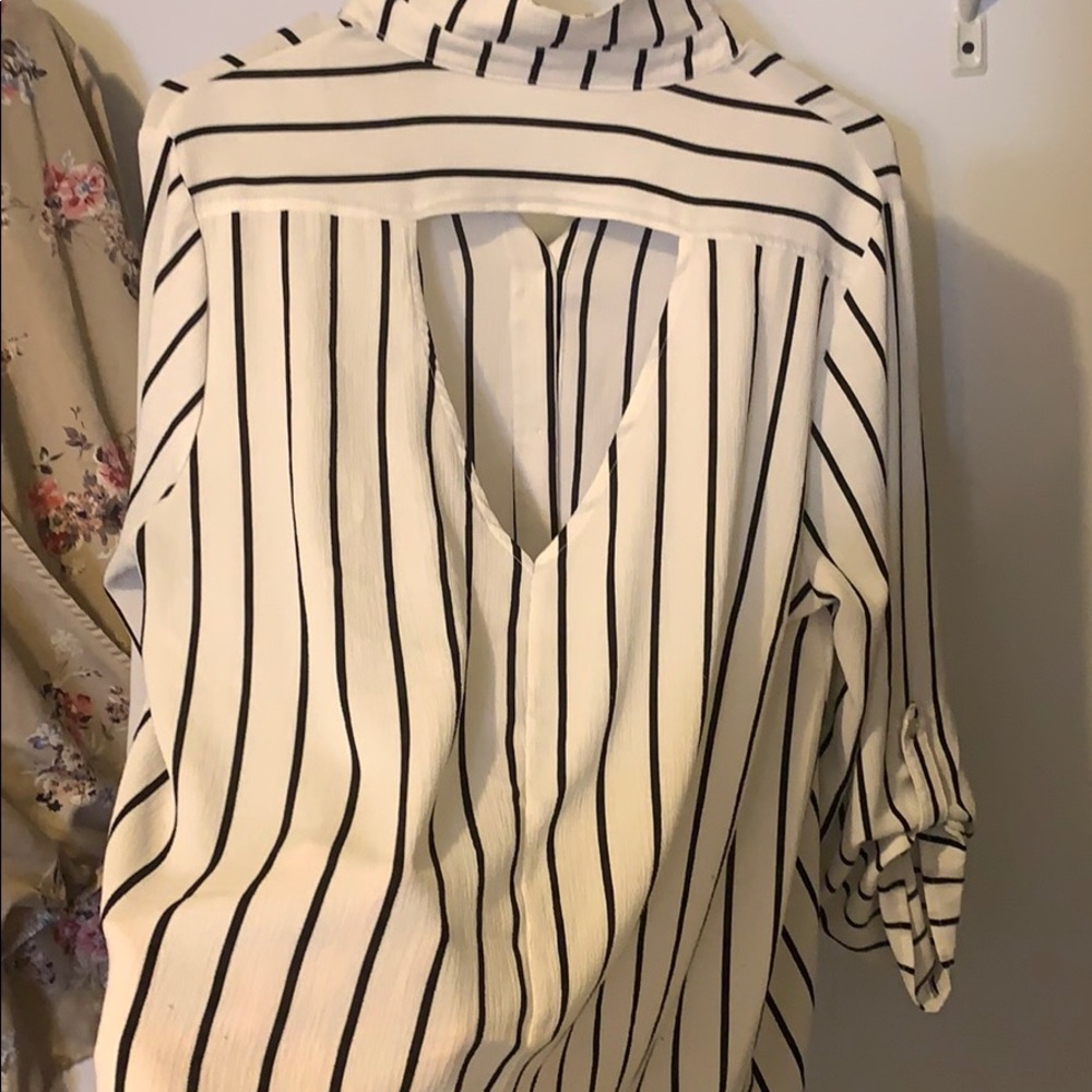 Striped Button Up - Picture 2 of 2